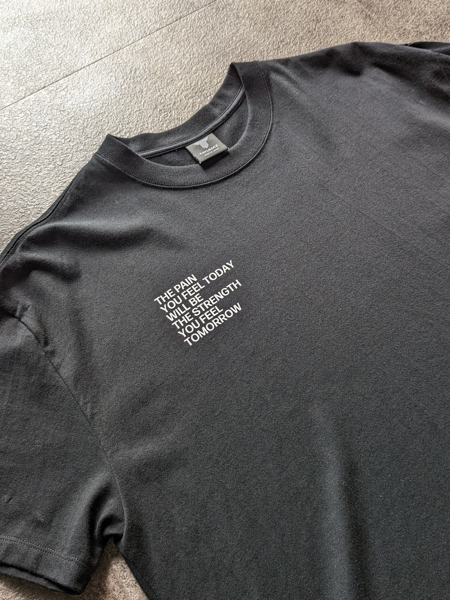 T-shirt basique en coton Noir THE PAIN