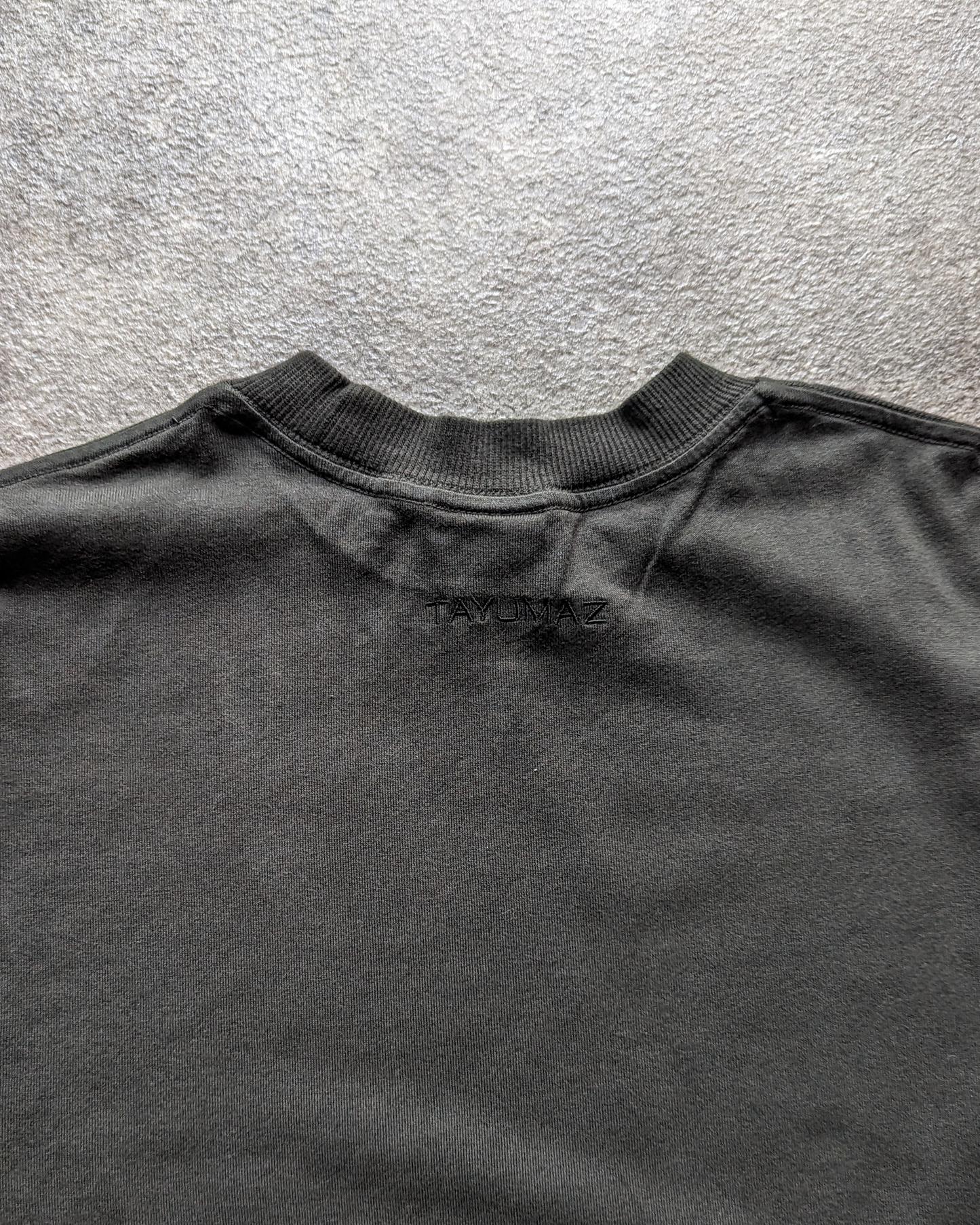 ウォッシュドコットン ロングTシャツ ブラック
