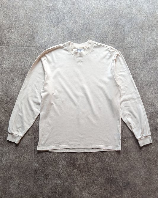 ウォッシュドコットン ロングTシャツ アイボリーホワイト