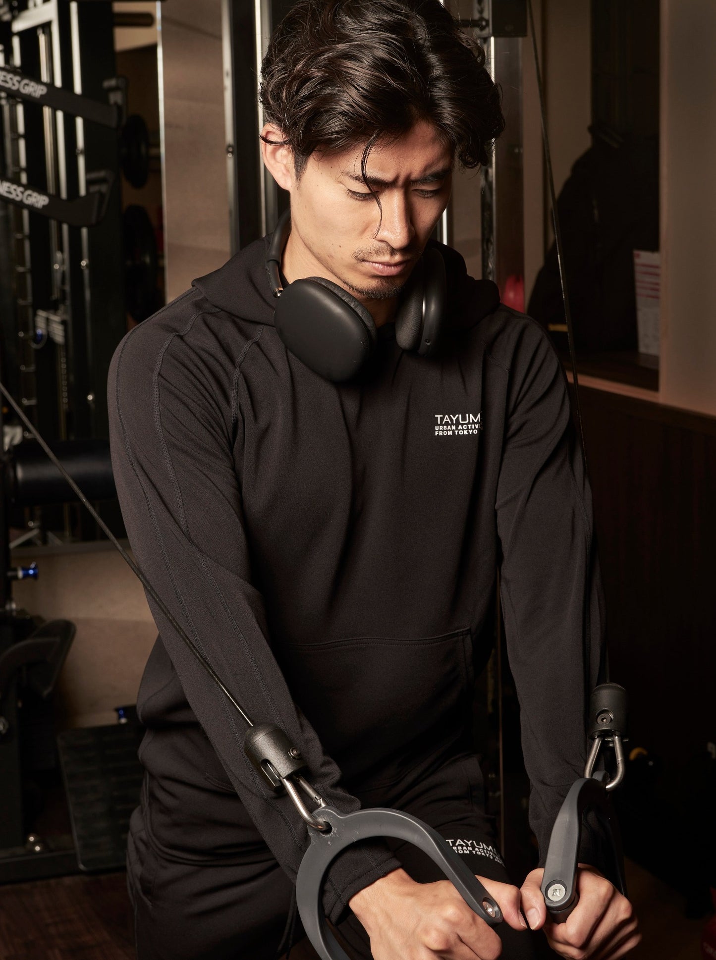 Sweat à capuche Dry Suit Noir / Logo Urbain