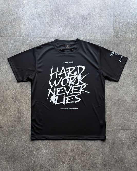 ドライTシャツ スプラッターペイント ブラック