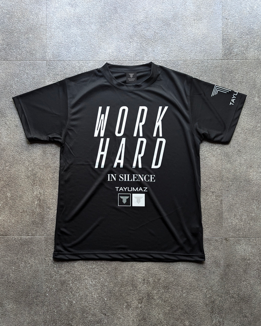 ドライTシャツ バーティカルロゴ ブラック