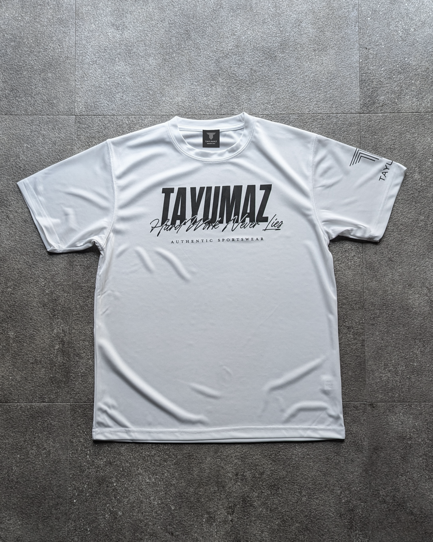 ドライTシャツ ボールドロゴ ホワイト