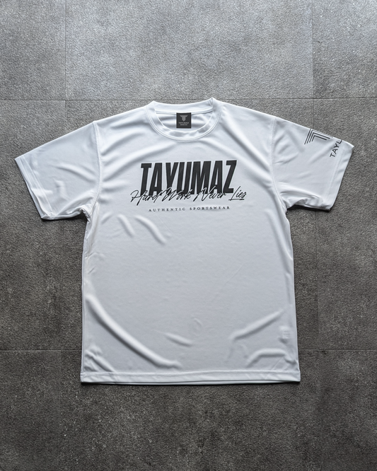 ドライTシャツ ボールドロゴ ホワイト