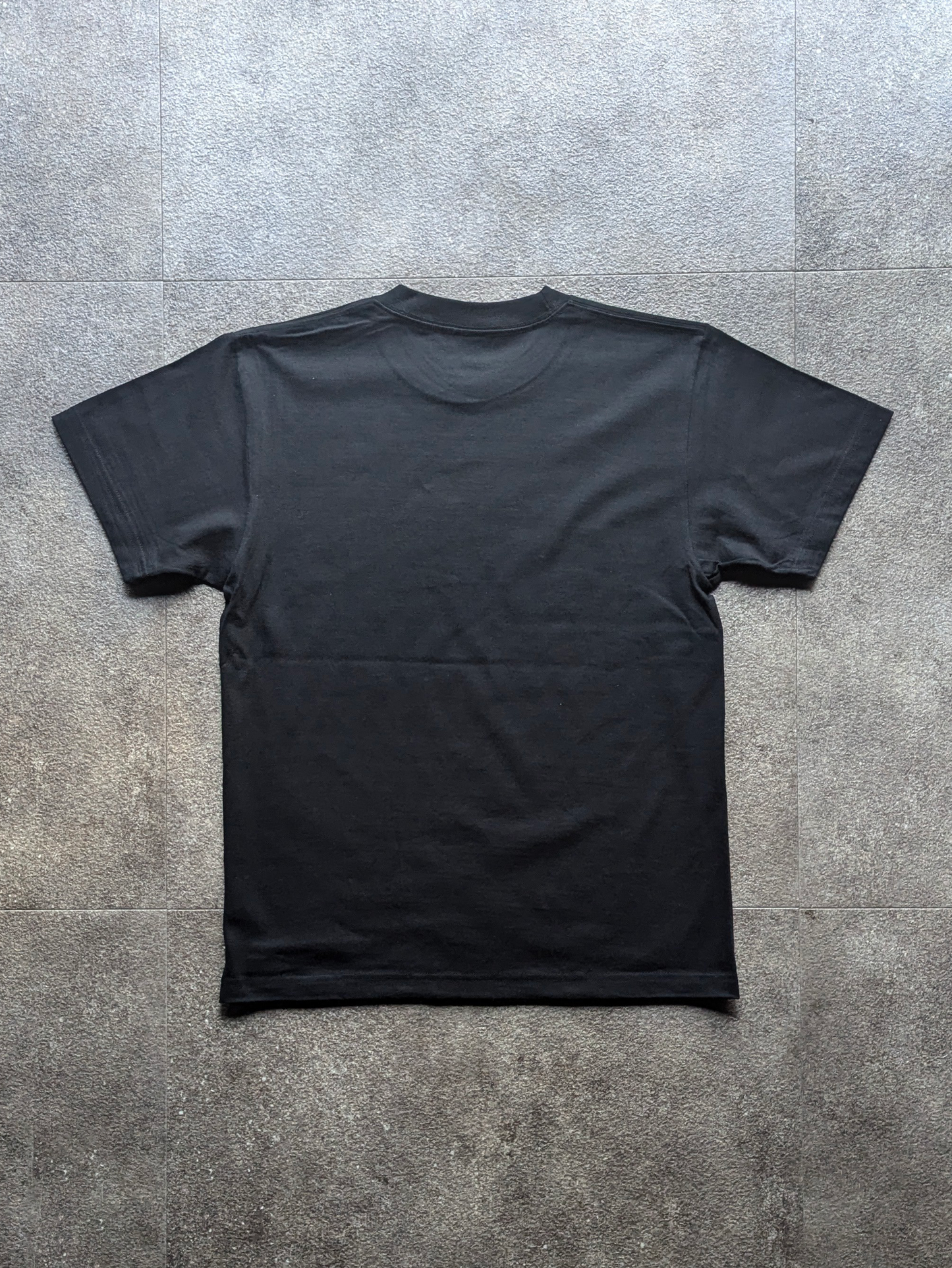 プレミアムコットンTシャツ ウェーブ ブラック