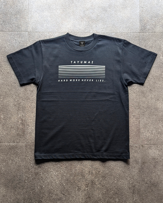 プレミアムコットンTシャツ ウェーブ ブラック
