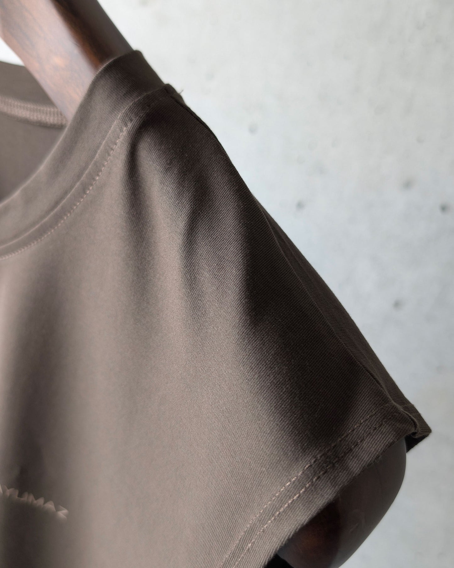 モダールノースリーブシャツ ダークブラウン