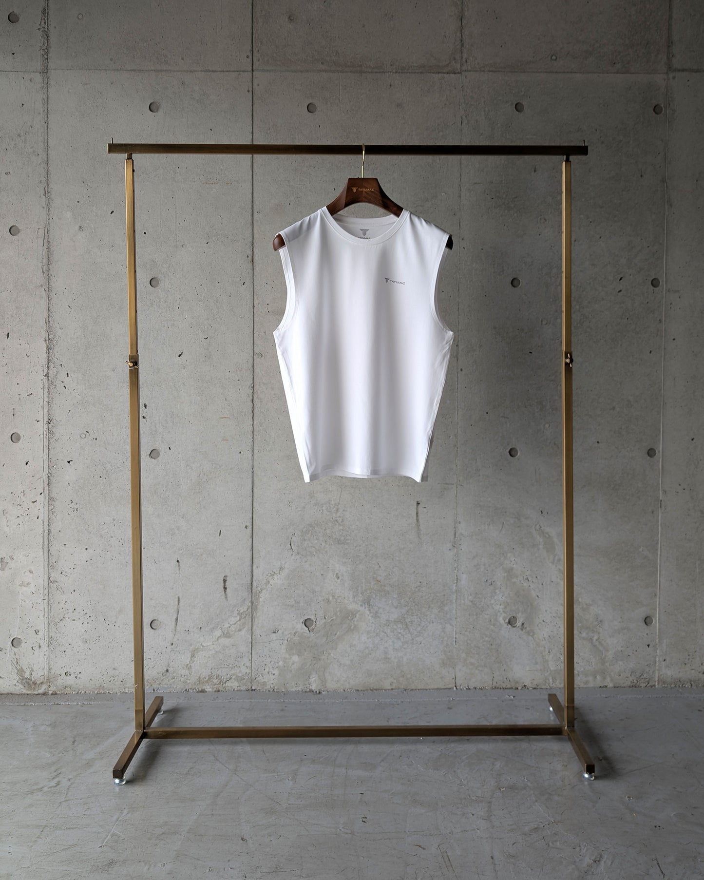 モダールノースリーブシャツ ホワイト