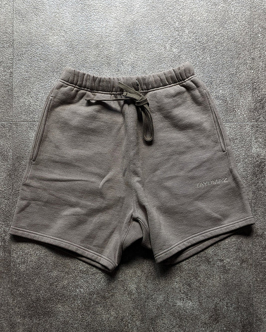 ウォッシュドコットン スウェットショートパンツ グレージュ