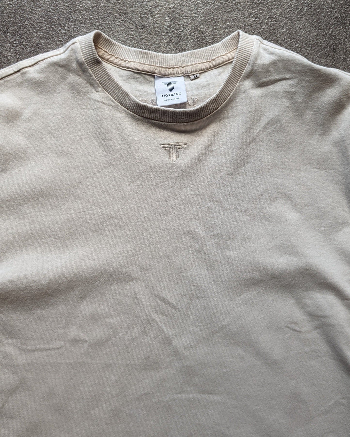 ウォッシュドコットン Tシャツ アイボリーホワイト