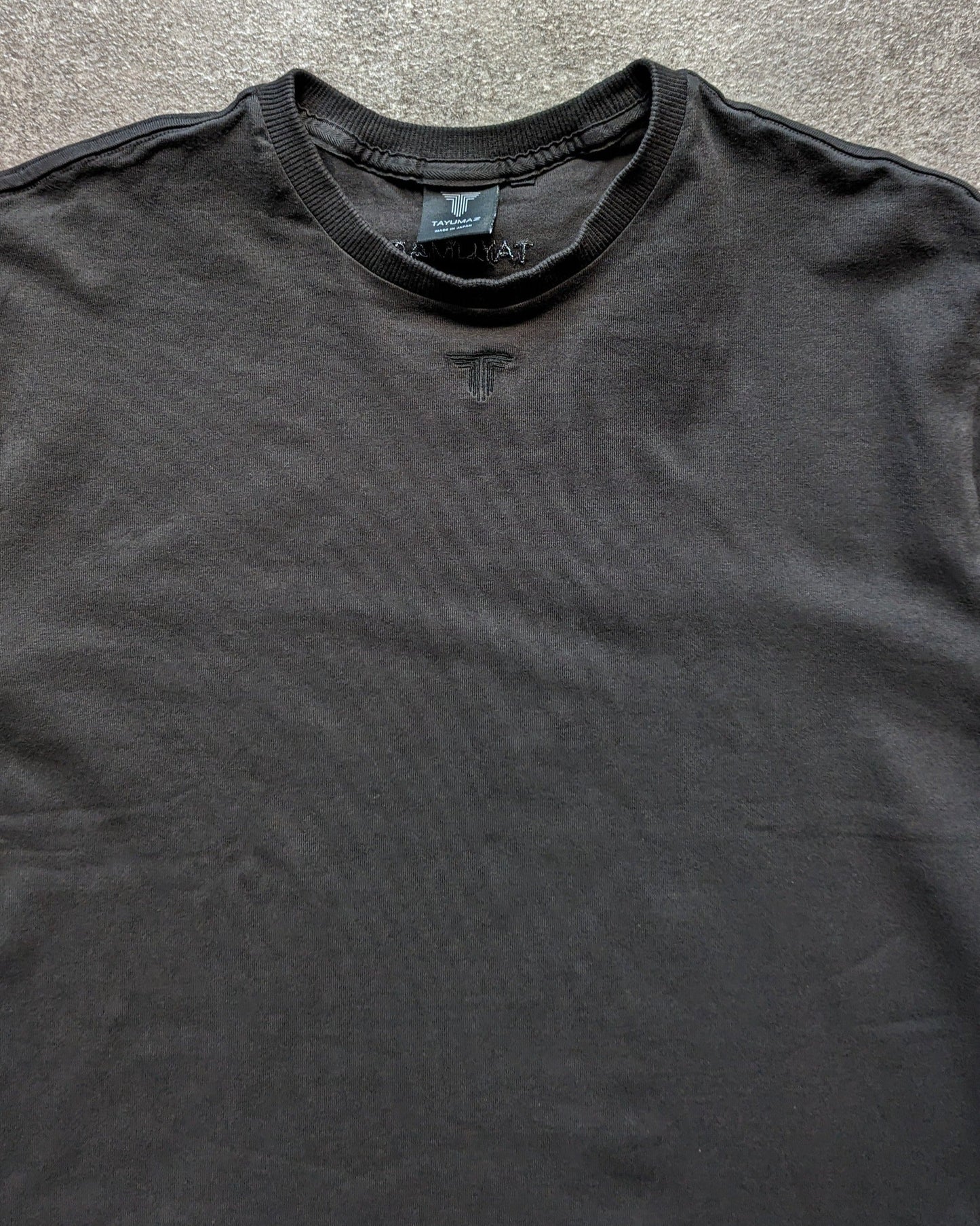 ウォッシュドコットン Tシャツ ブラック