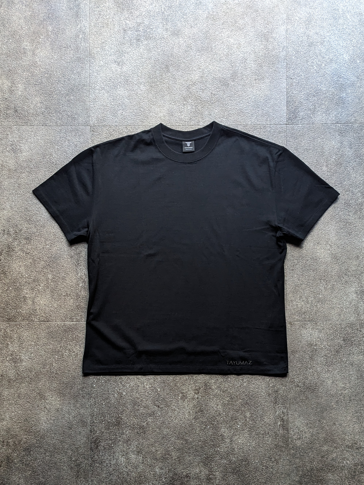 T-shirt basique en coton noir