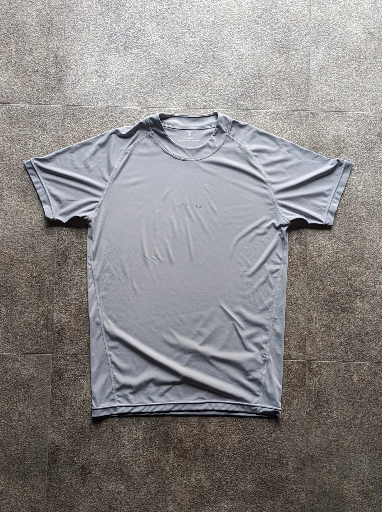 Stretch Smooth T-shirt Light Gray / 3D Silicone Logo Light Gray