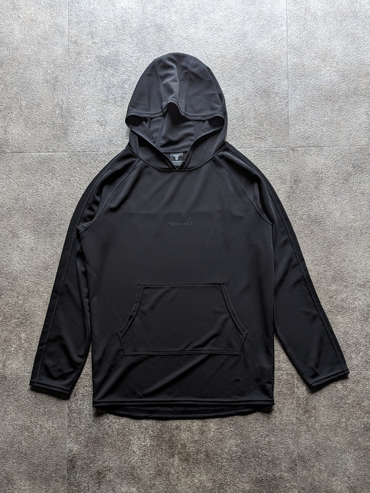 Dry Suiting Hoody Black / 3D Silicone Logo Black