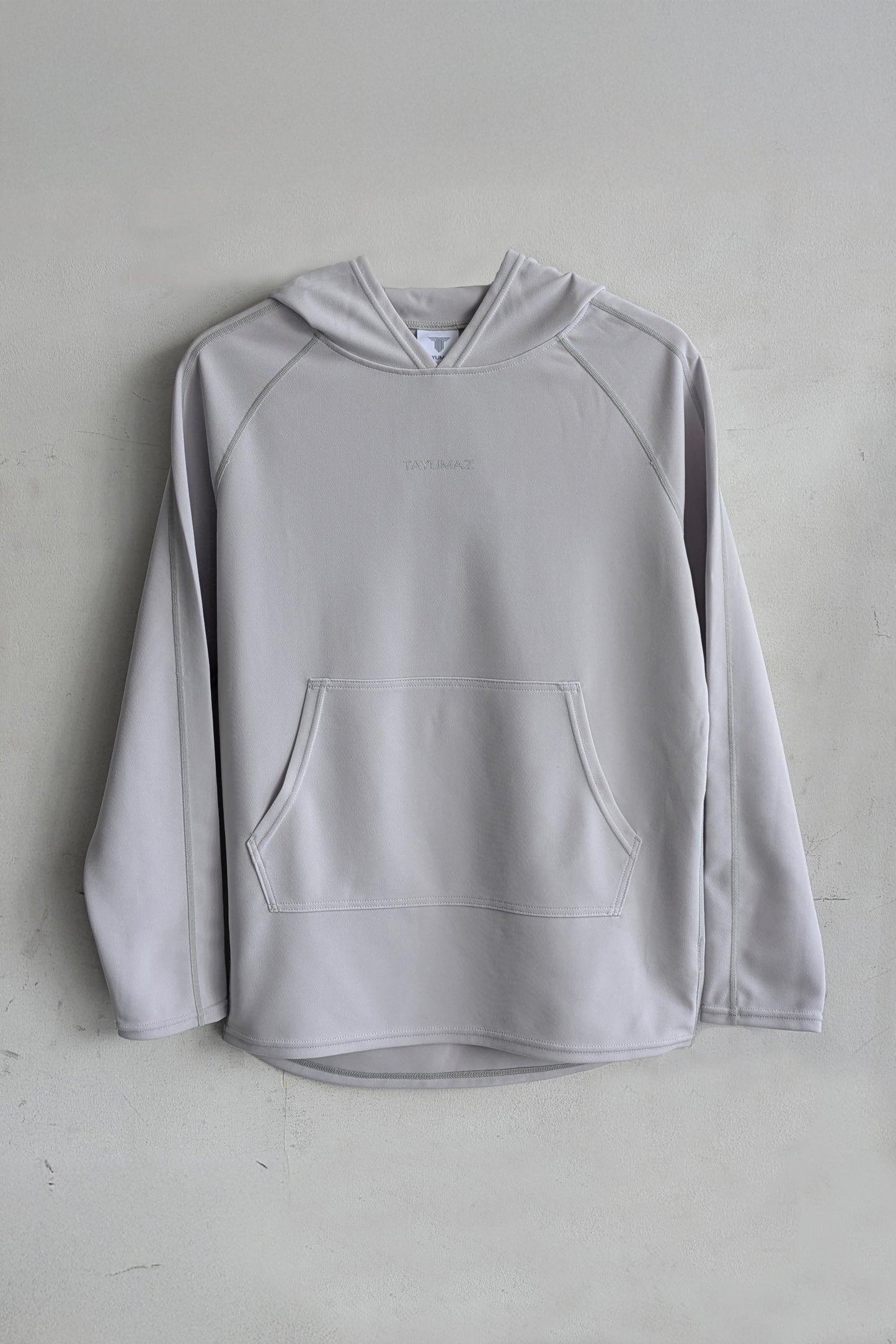 DRY SUITING HOODIE ICE GRAY / Silver logo