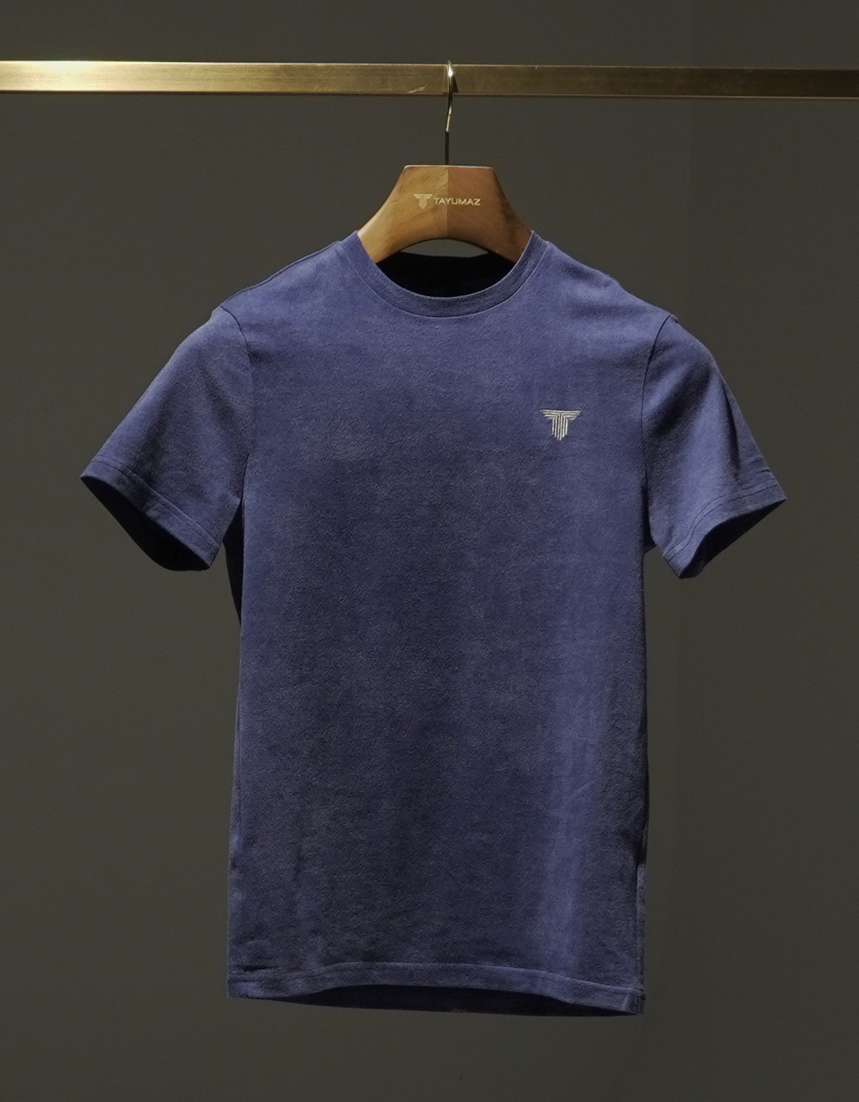 両毛ウォッシュドビンテージTシャツ スリム 紺藍（こんあい）