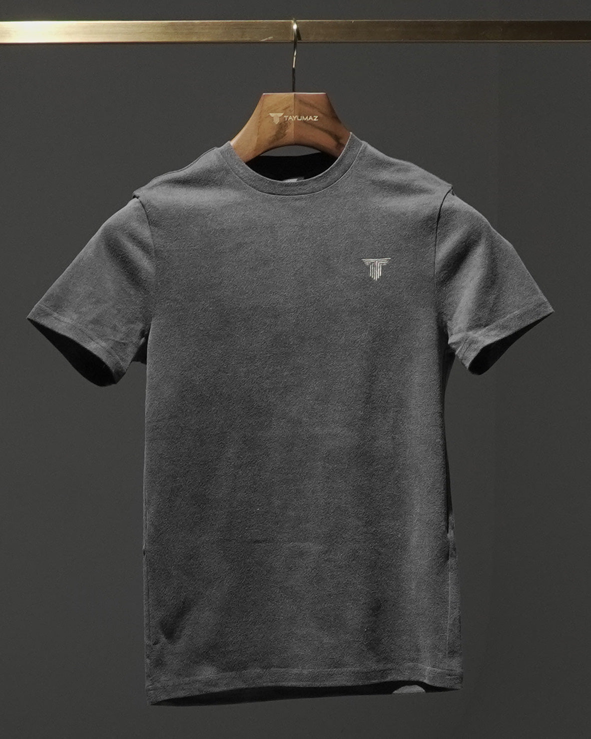 ウォッシュド両毛Tシャツ スリム  黒（くろ）