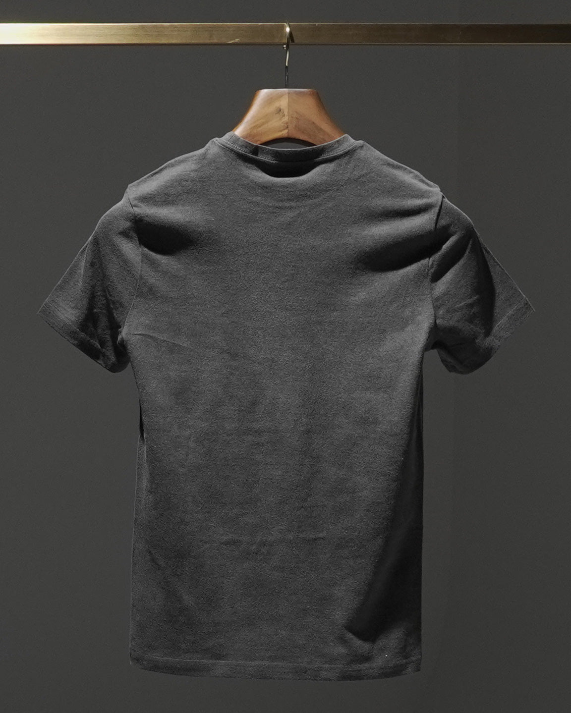 ウォッシュド両毛Tシャツ スリム  黒（くろ）