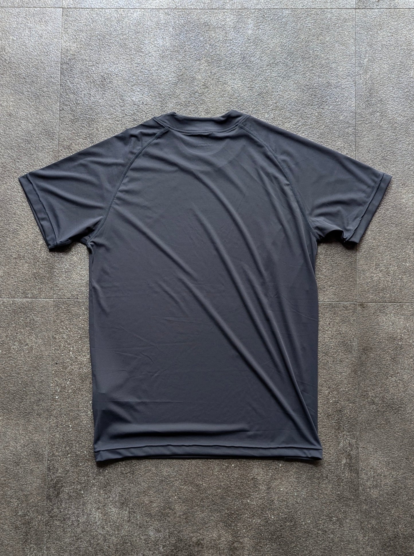 Stretch Smooth T-shirt Dark Gray / 3D Silicone Logo Dark Gray