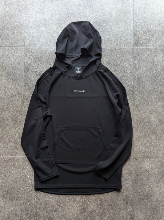 Dry Suiting Hoody Black / 3D Silicone Logo Black