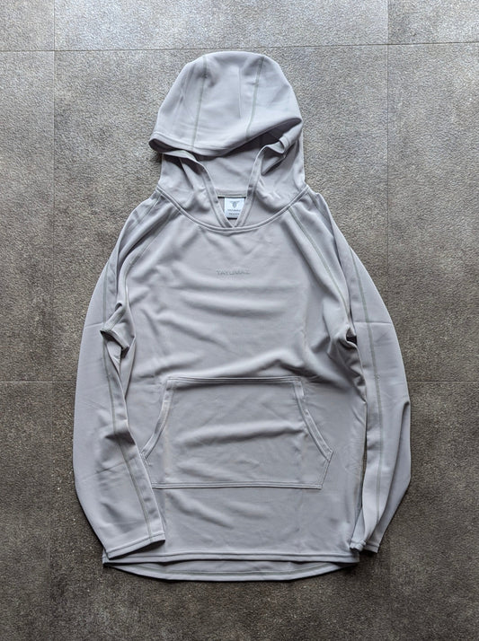 DRY SUITING HOODIE ICE GRAY / 3D SILICONE LOGO ICE GRAY
