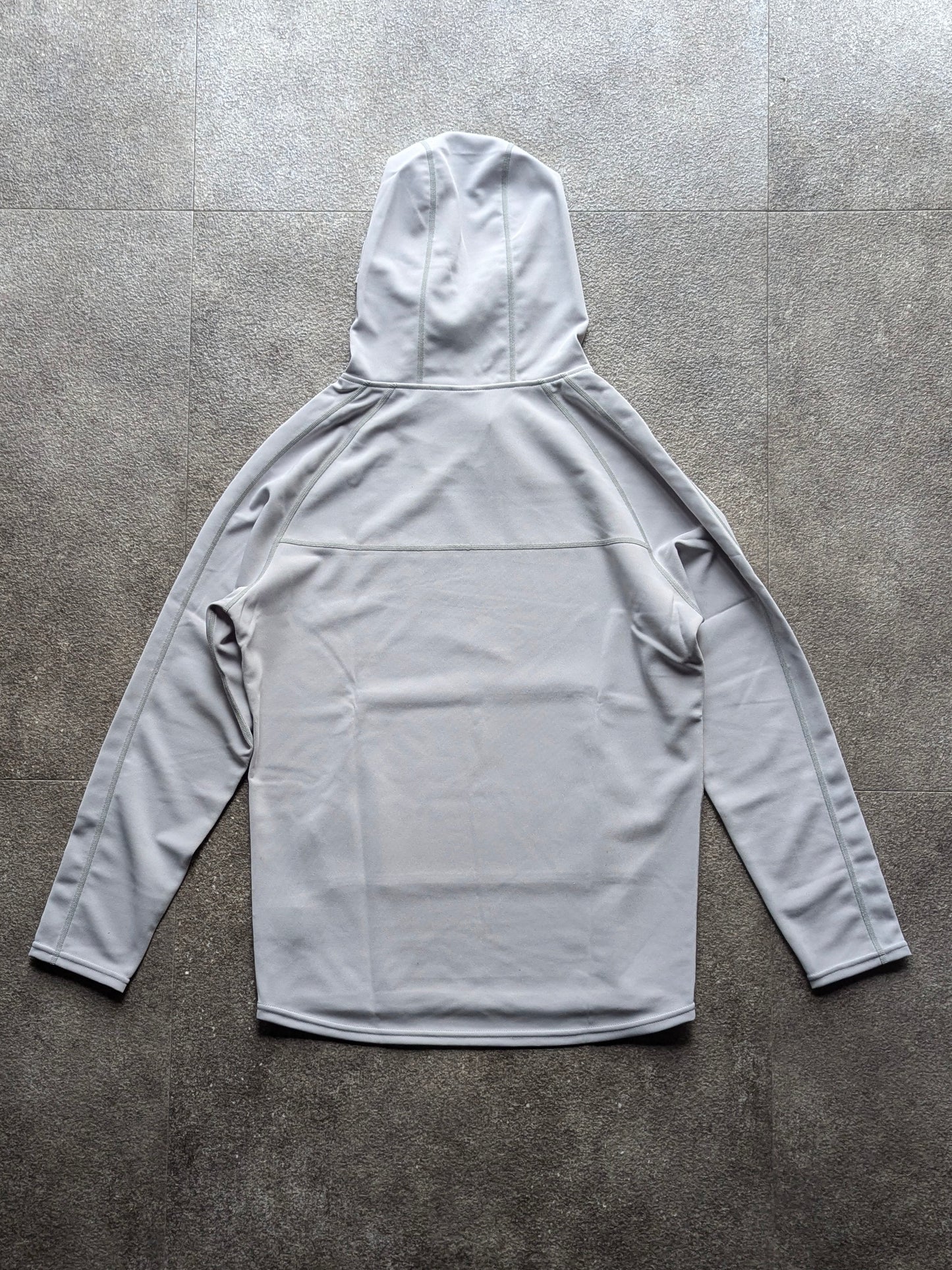 DRY SUITING HOODIE ICE GRAY / 3D SILICONE LOGO ICE GRAY