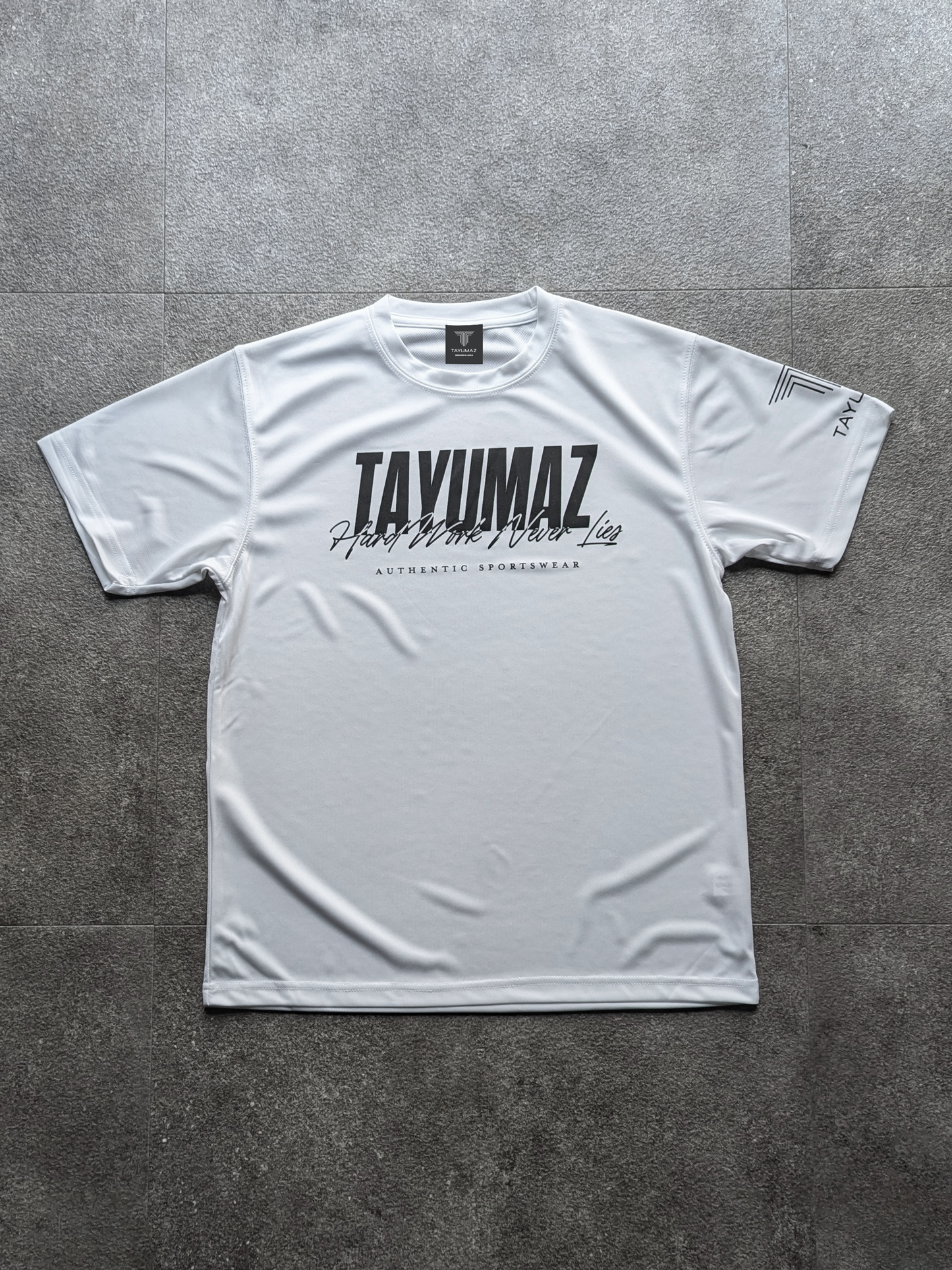 Dry T-shirt Bold Logo White