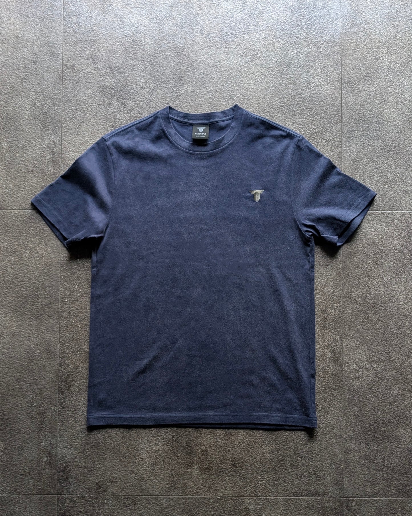 両毛ウォッシュドビンテージTシャツ スリム 紺藍（こんあい）