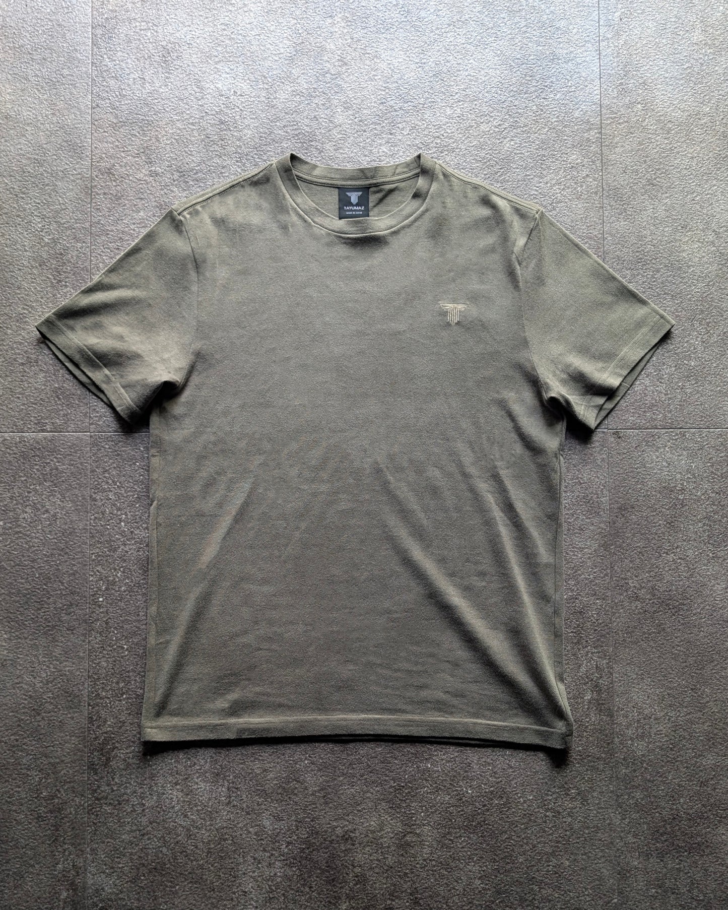 Washed Double-Milled T-shirt Slim - Green