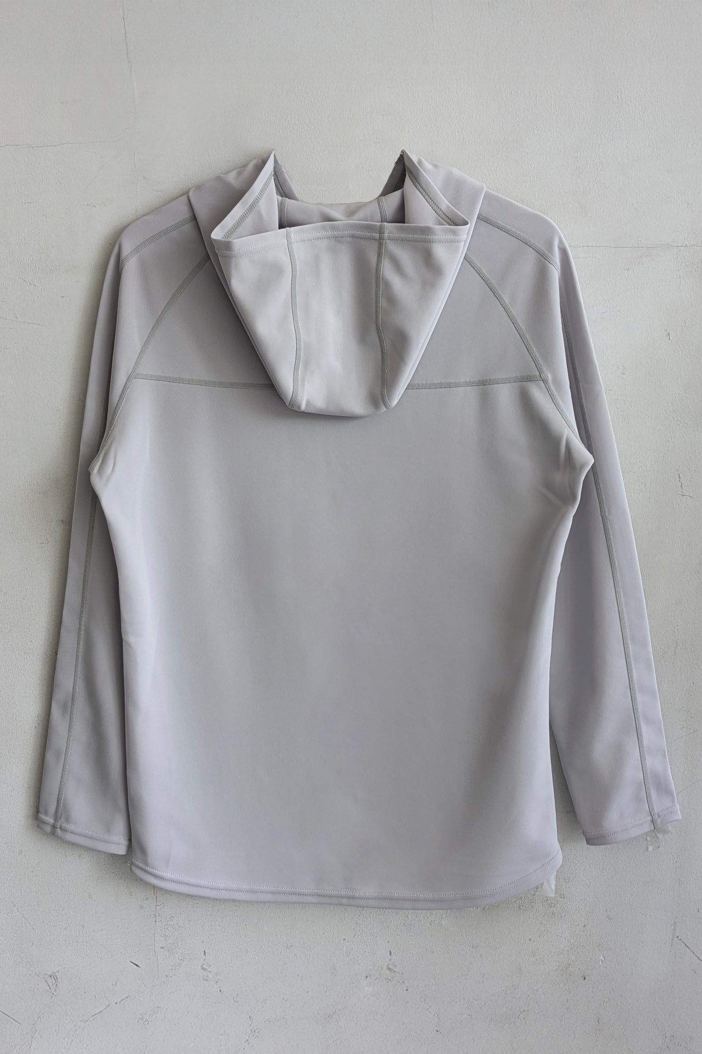 DRY SUITING HOODIE ICE GRAY / Silver logo