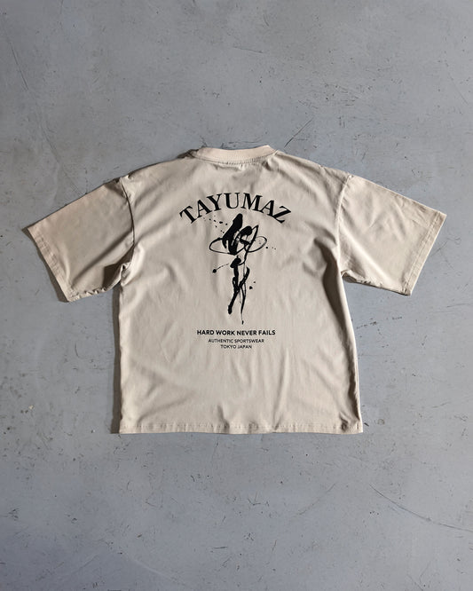 リヨセルグラフィックTシャツ ブラシストローク