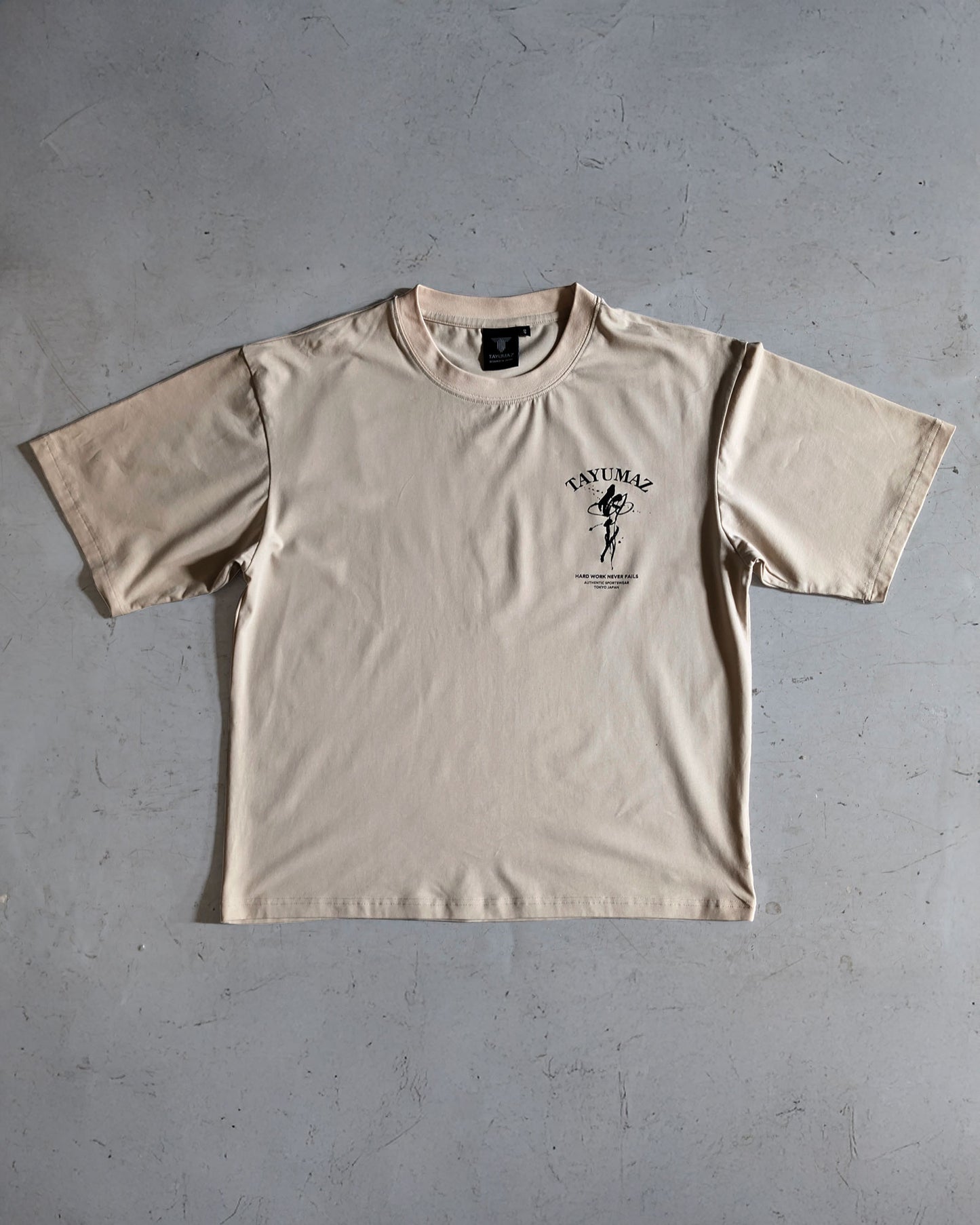 リヨセルグラフィックTシャツ ブラシストローク