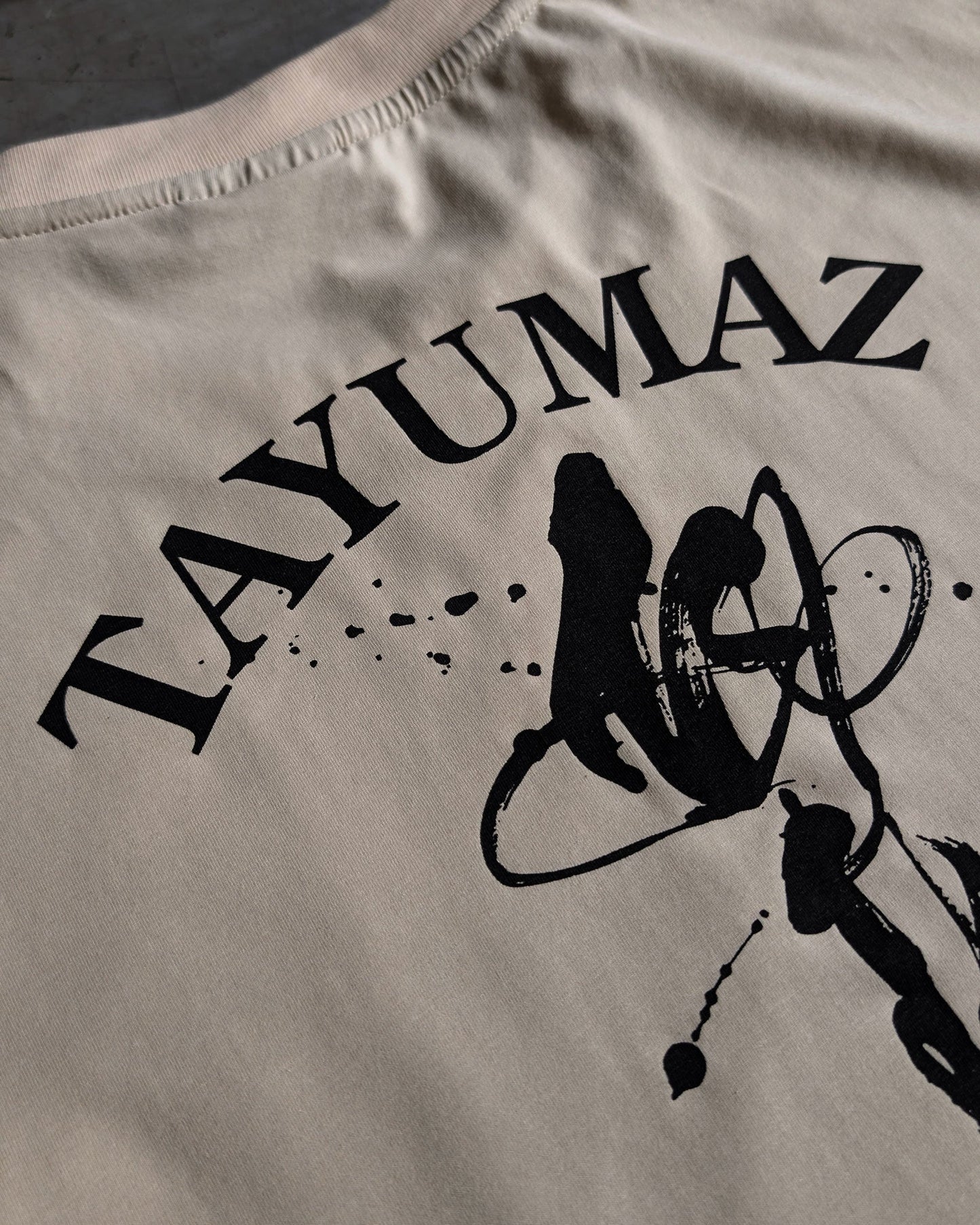 リヨセルグラフィックTシャツ ブラシストローク