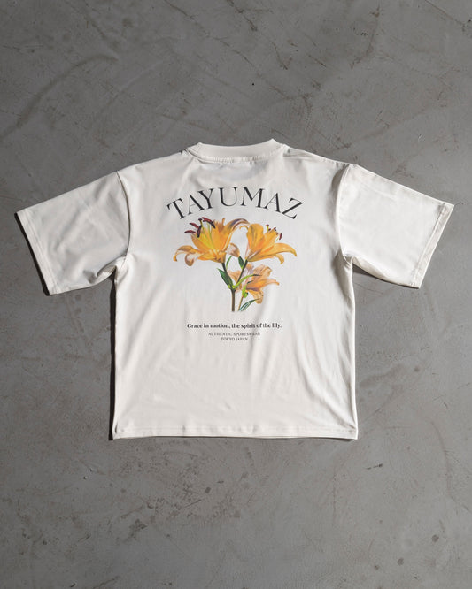 リヨセルグラフィックTシャツ リリーブルーム