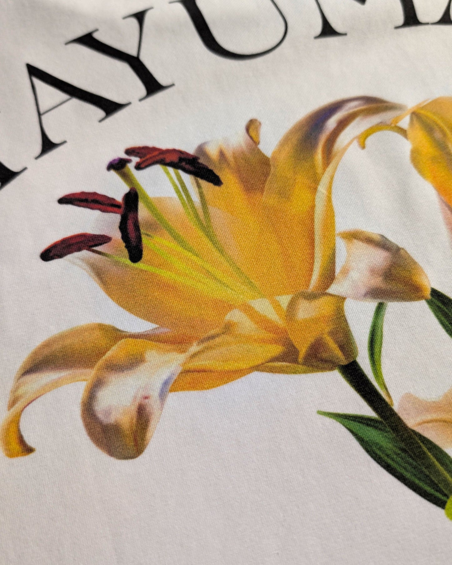 リヨセルグラフィックTシャツ リリーブルーム