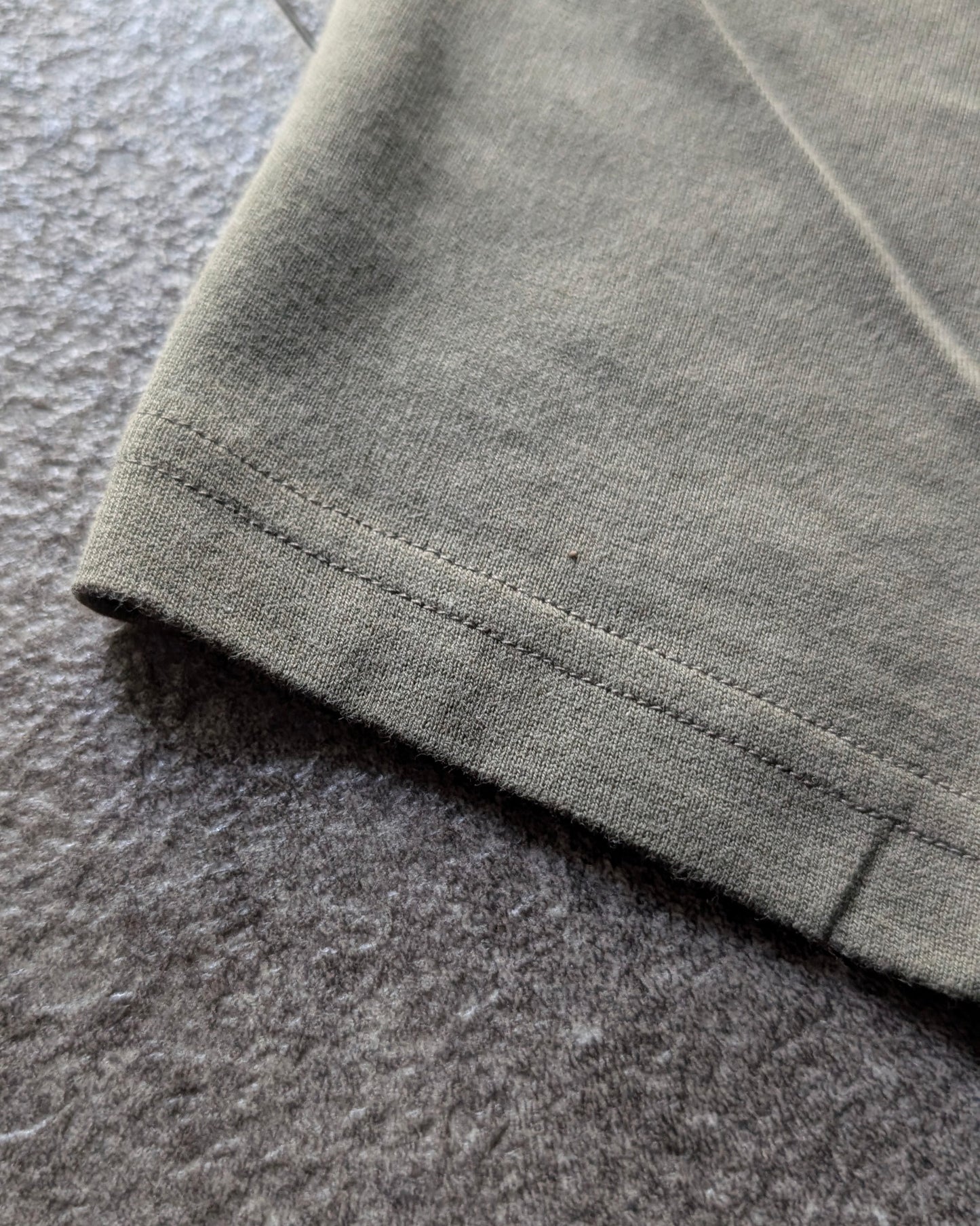 Washed Double-Milled T-shirt Slim - Green