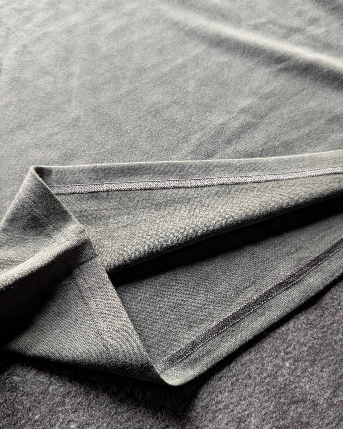 Washed Double-Milled T-shirt Slim - Green