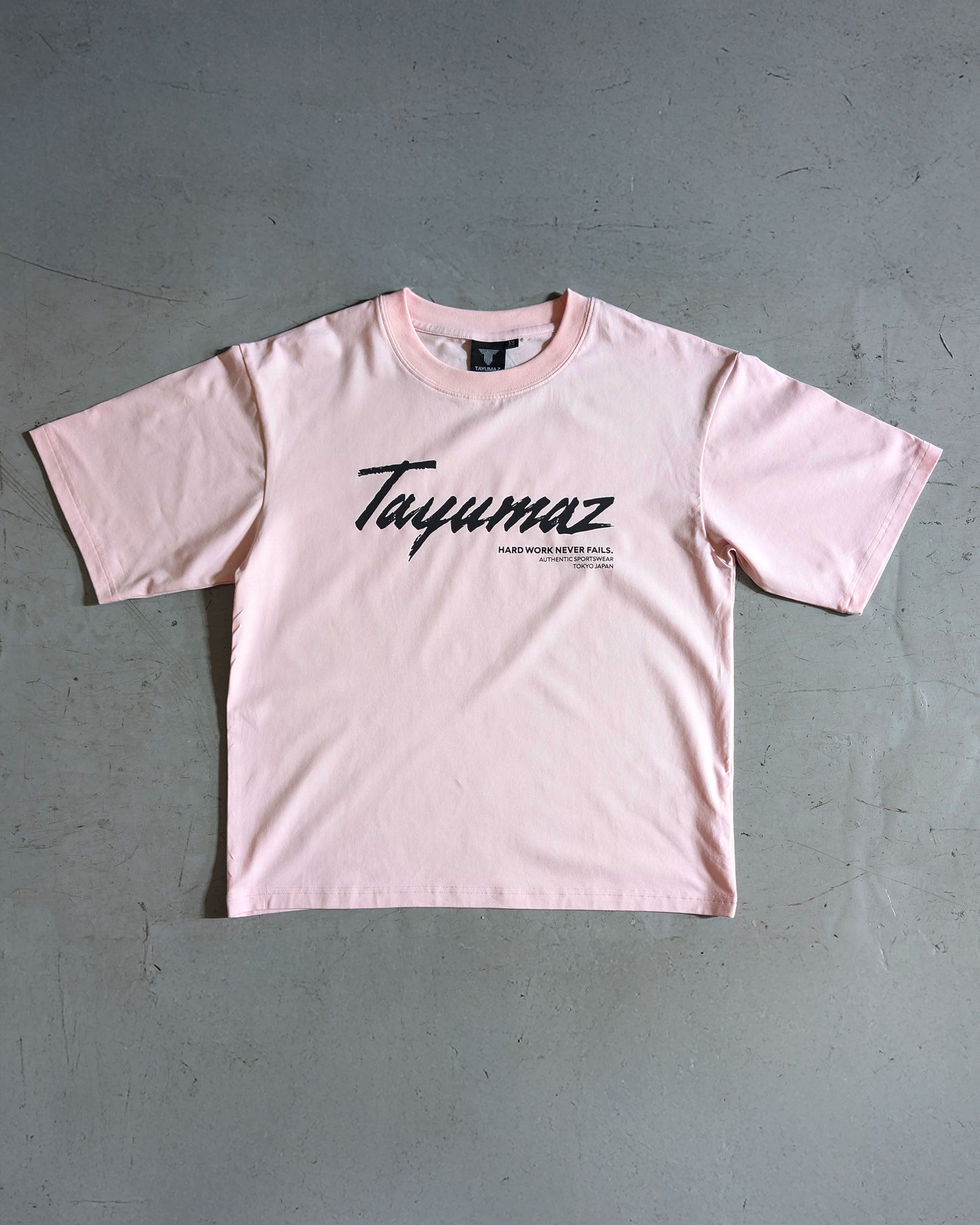 リヨセルグラフィックTシャツ ダスティーサクラ